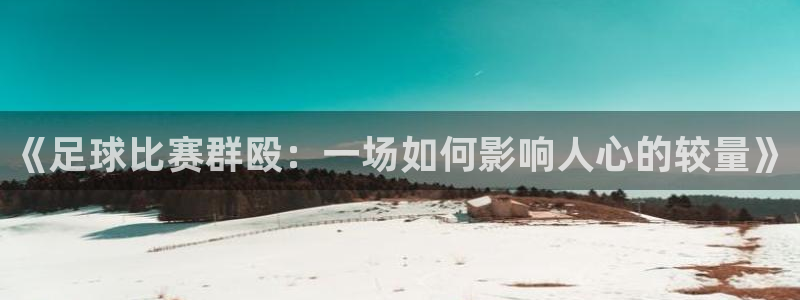 《足球比赛群殴：一场如何影响人心的较